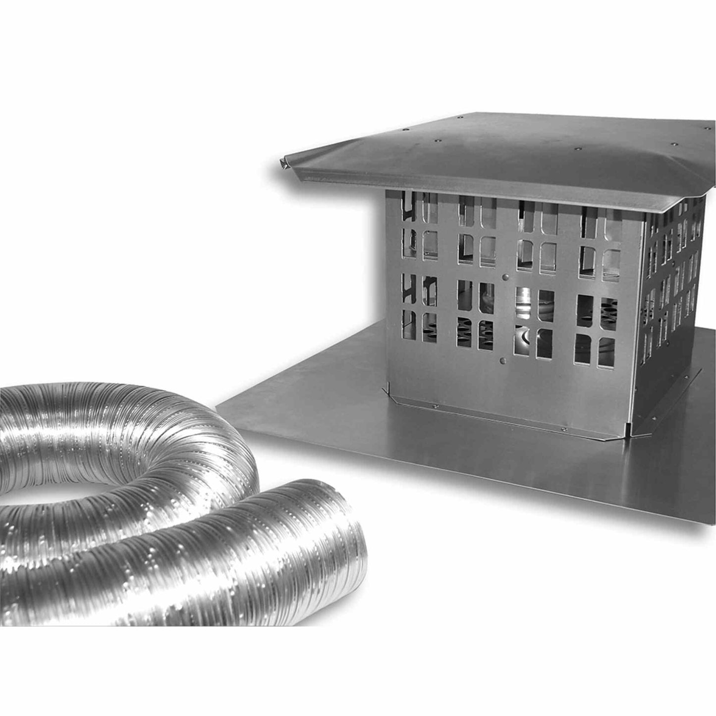 BDM Dalsin Line Pro-Form 3" x 3" Black Powder Coat Insert Co-Linear DV Termination Kit With 30ft and 4ft Flex