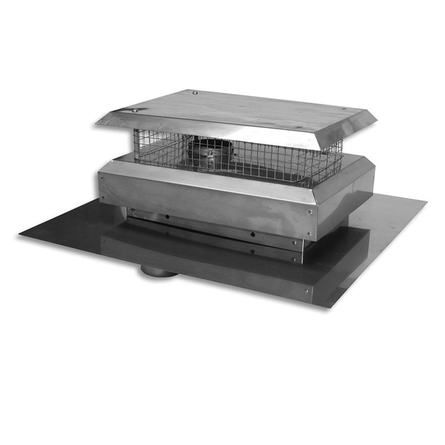 BDM Dalsin Line Pro-Form 3" x 3" and 3" x 4" Stainless Steel Vertical Co-Linear Rectangle Cap