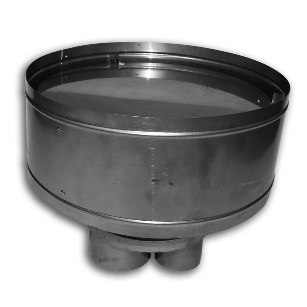 BDM Dalsin Line Pro-Form 3" x 3" and 3" x 4" Stainless Steel Vertical Round Co-Linear Cap