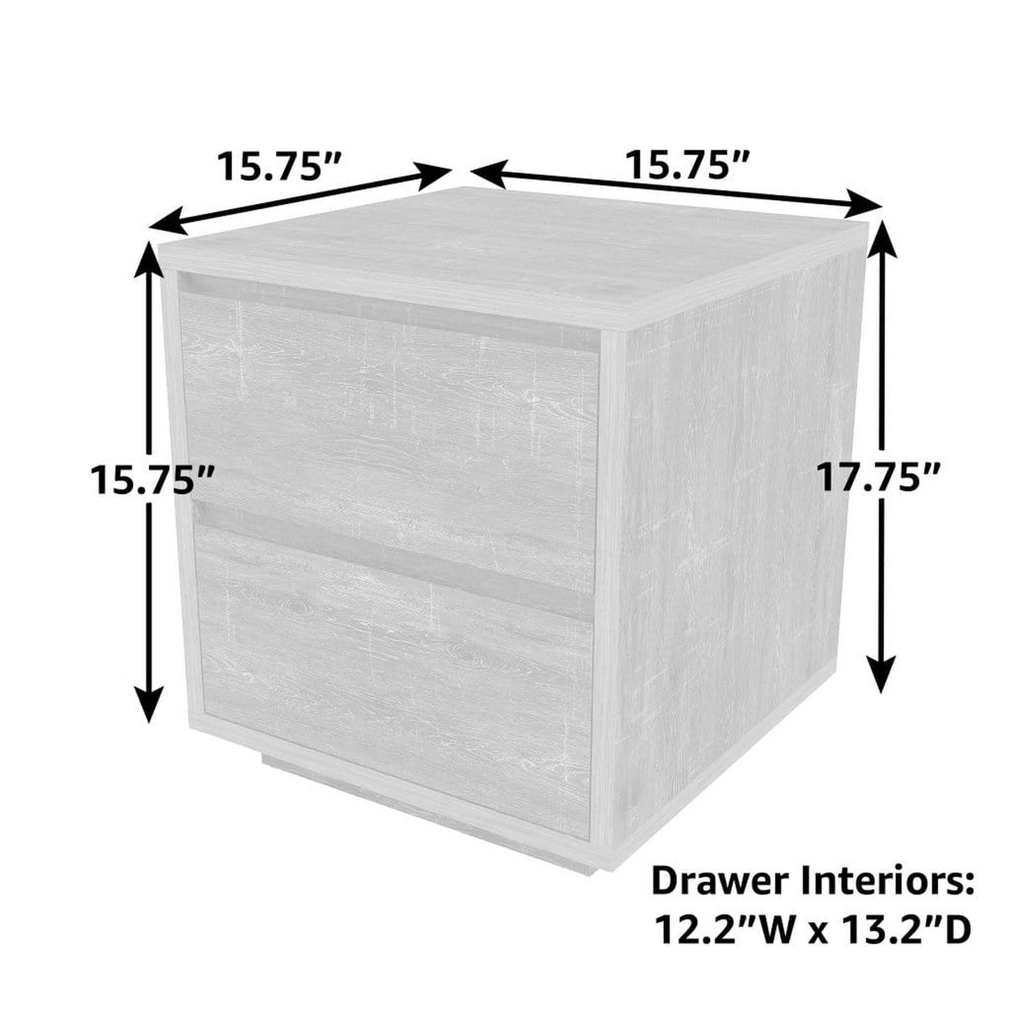 Balkene Home 16" 2-Drawer End Table by Fire Sense