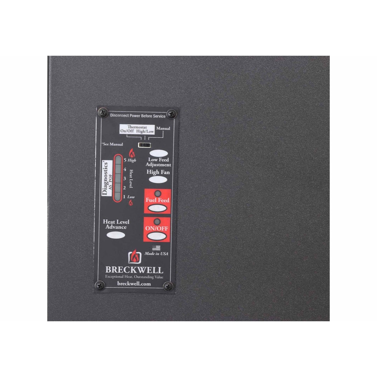 Breckwell Big E SP1000E 33" Black Freestanding Pellet Stove, EPA2020 Certified