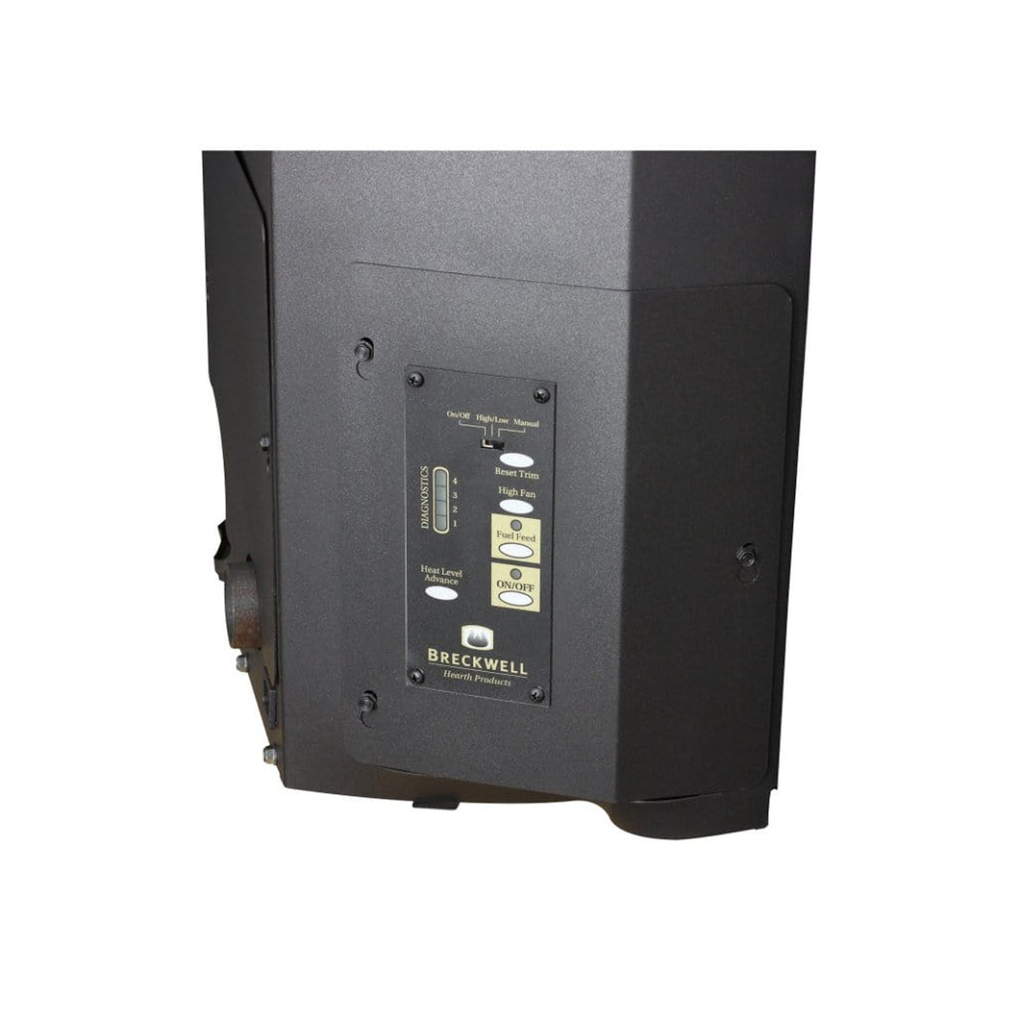Breckwell Classic Cast 25" Black Enamel Finish Pellet Stove With Ignitor