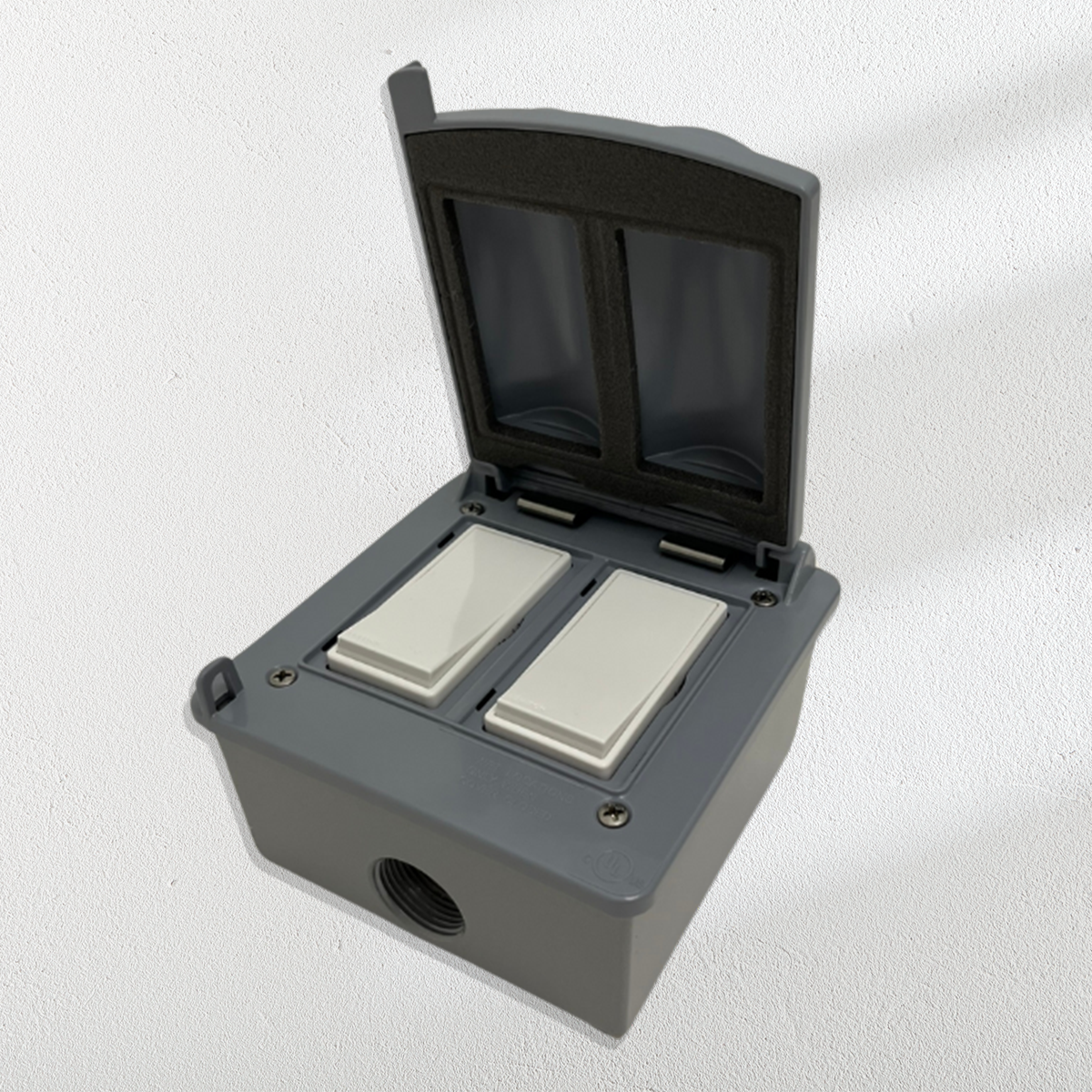 Bromic Heating 20 AMP Dual Outdoor Manual Wall Switch