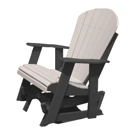 Buck Stove Fan Back Black/Weathered Single Glider