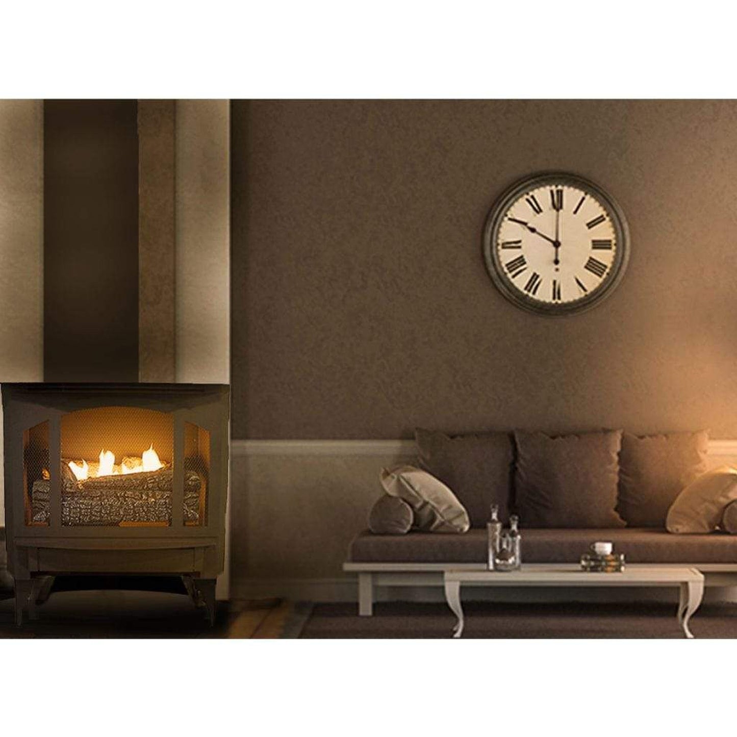 Buck Stove Model T-33 Liquid Propane Gas Stove With Legs and Blower