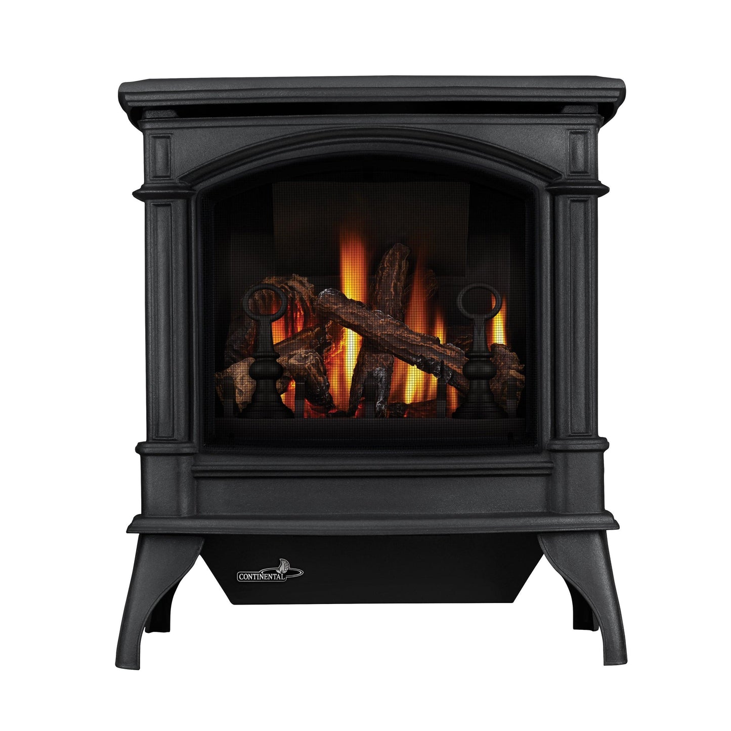Continental 27" Metallic Black Natural Gas Direct Vent Gas Stove