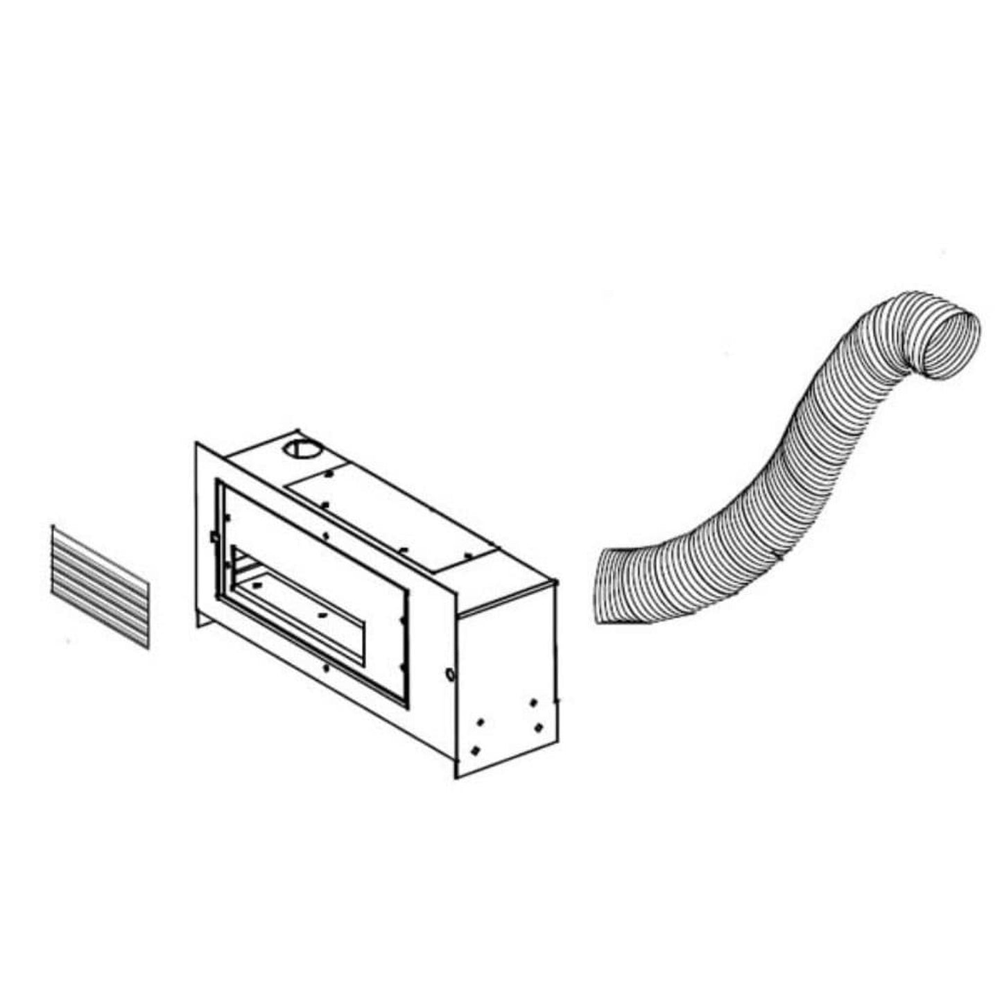 Continental Hot Air Distribution Kit for Direct Vent Gas Fireplaces