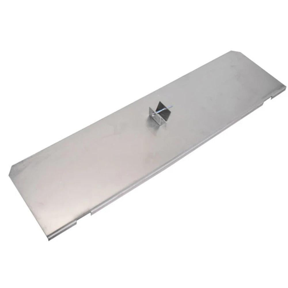 Copperfield 36-1/4" x 5" 304-Alloy Stainless Steel Center Handle Notched Replacement Damper Plate