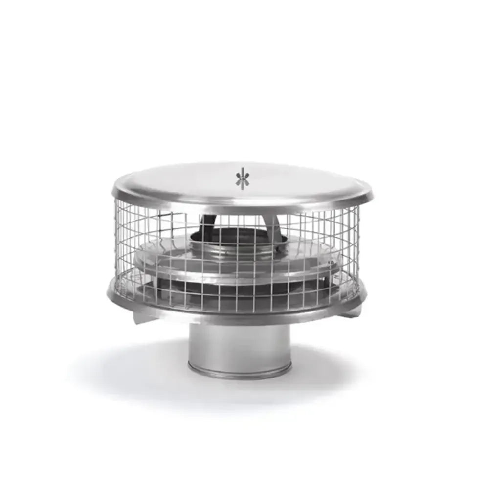 Copperfield 8" 304-Alloy Stainless Steel WeatherShield Cap For Air-Insulated Factory-Built Chimney