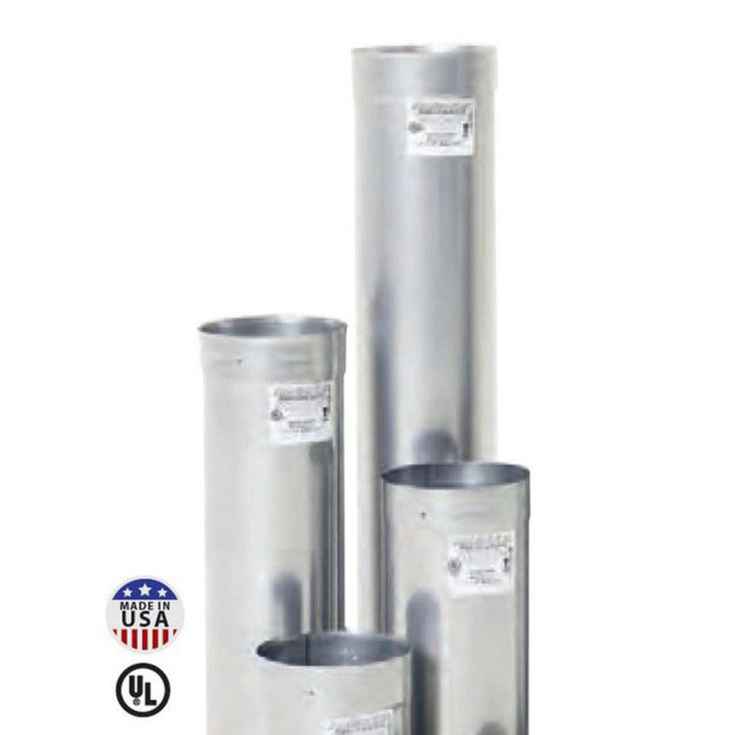 Copperfield Chimney 11" x 48" 316L-Alloy Stainless Steel Rhino Rigid Pre-Cut Chimney Liner