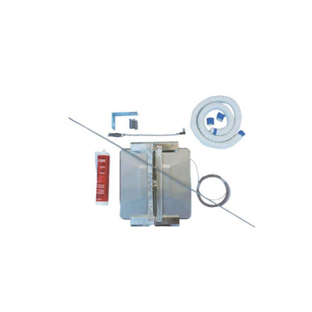 Copperfield Chimney 13" x 20" Stainless Steel Universal Chimney Cover Damper Kit