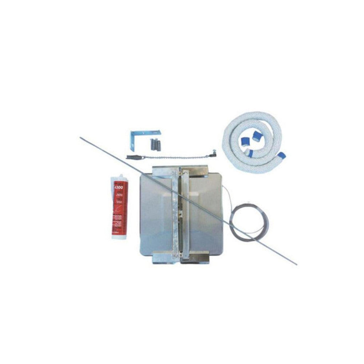 Copperfield Chimney 13" x 20" Stainless Steel Universal Chimney Cover Damper Kit