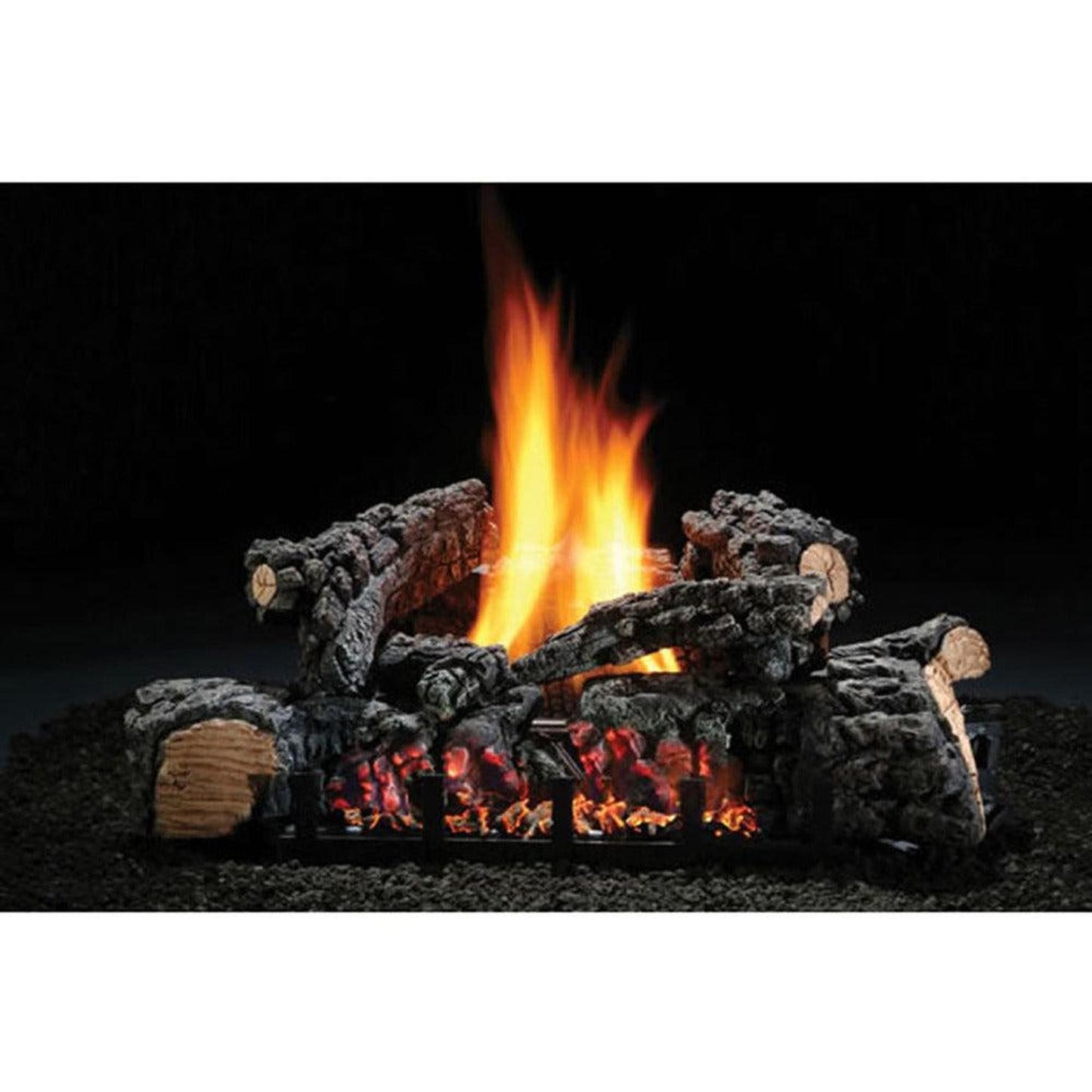 Copperfield Chimney 22" Highland Glow Vent-Free Natural Gas Log Set with Variable Flame Height Control