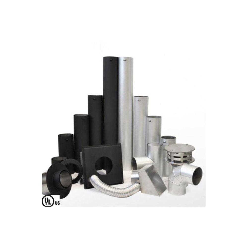 Copperfield Chimney 3" x 36" 6-Pack Galvanized PelletVent Chimney Pipe