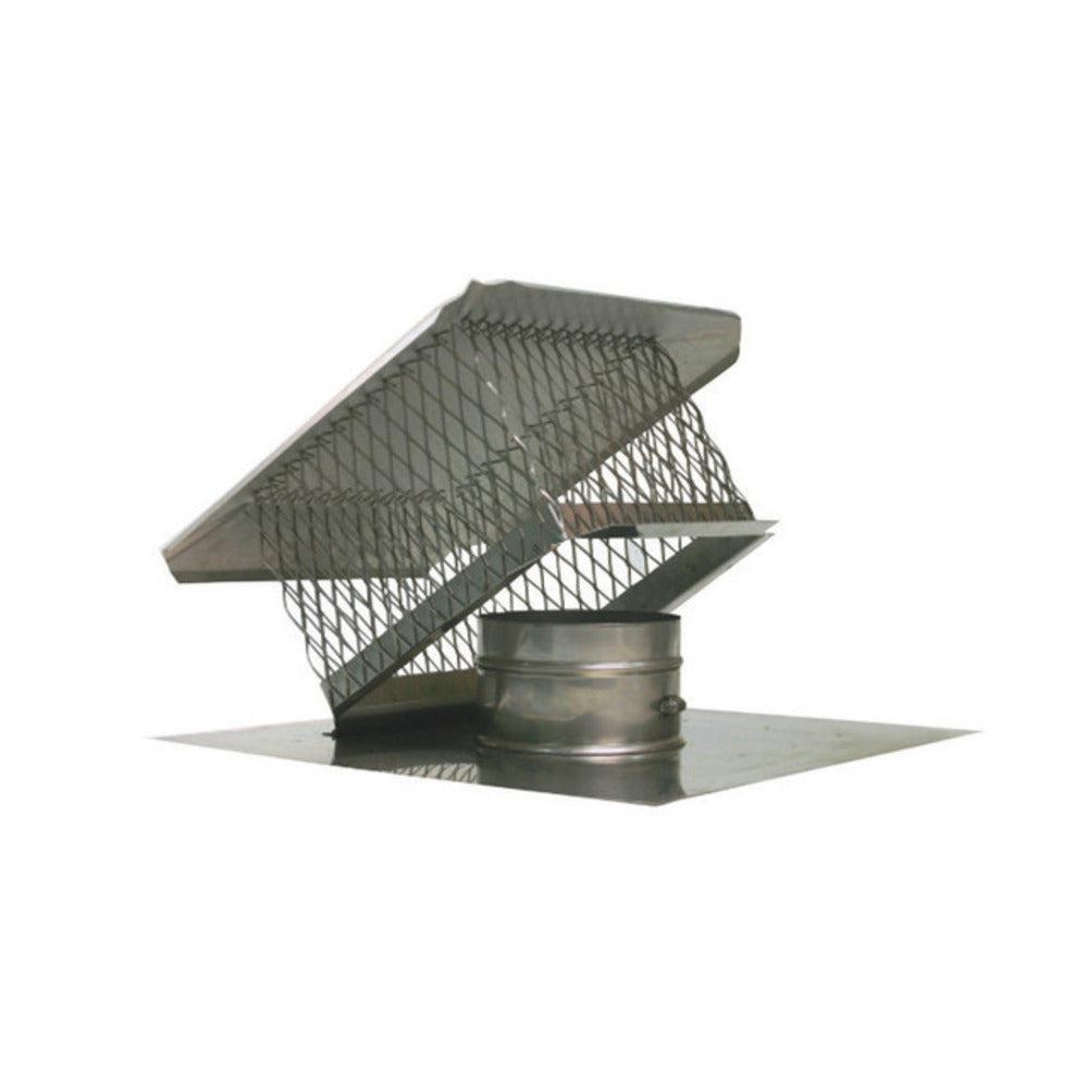 Copperfield Chimney 6" x 13" x 17" 316Ti-Alloy Stainless Steel Light Flex/Hybrid Deluxe Top Flat Top Plate