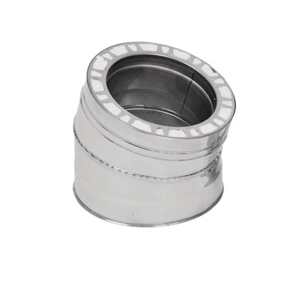 Copperfield Chimney 7" 316L Stainless Steel 15 Degree Elbow Kit