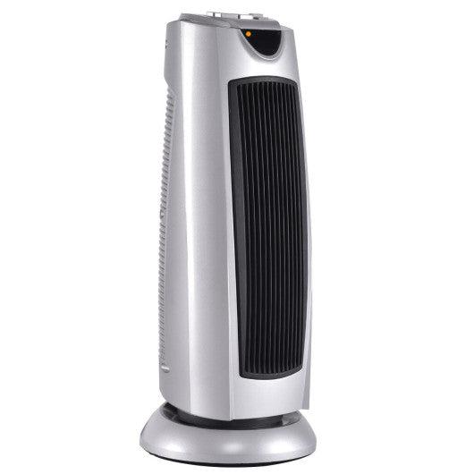 Costway 1500W Oscillating Electronic Thermostat 2 Heat Setting Space Heater