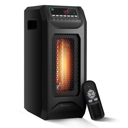 Costway 1500W Portable Electric Space Heater with Timer Remote Control