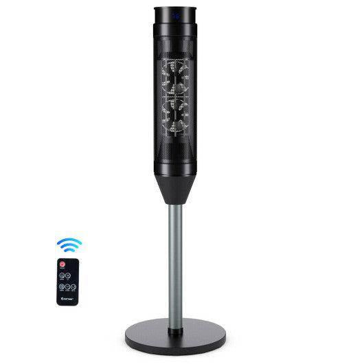 Costway 1500W Portable Pedestal Heater with Timer Remote Control