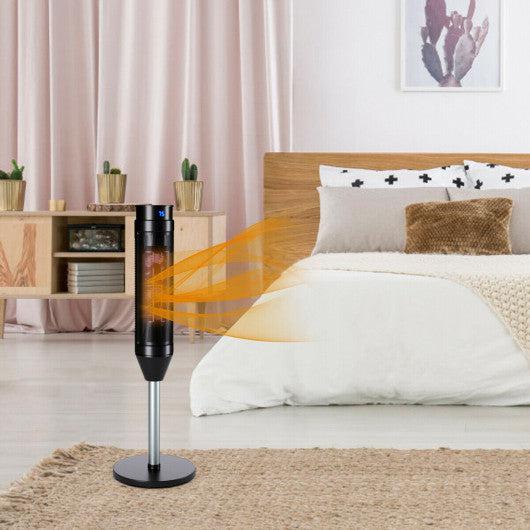 Costway 1500W Portable Pedestal Heater with Timer Remote Control US Fireplace Store