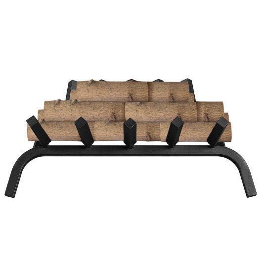 Costway 21" Iron Fireplace Log Grate Firewood Burning Rack