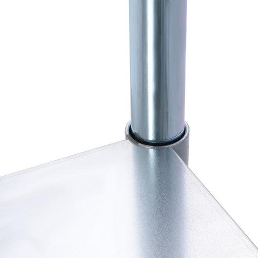 Costway 24" x 30" Stainless Steel Food Prep Table with Backsplash