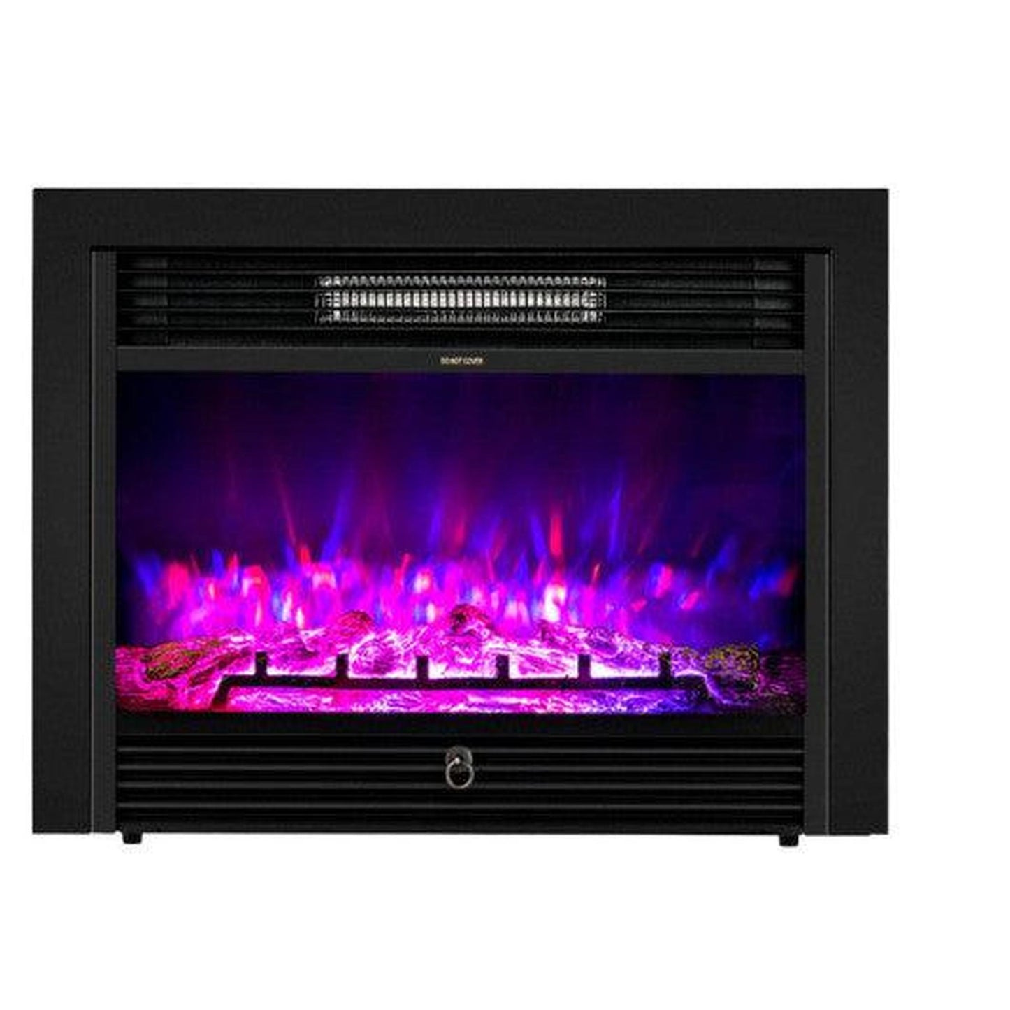 Costway 28.5" Electric Fireplace Recessed with 3 Flame Colors