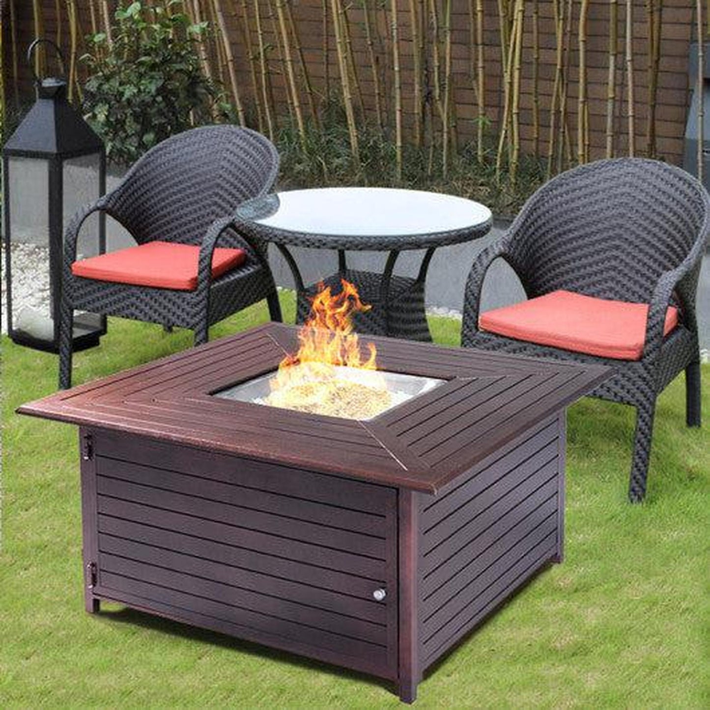 Costway 40,000 BTU Aluminum Propane Gas Fire Pit