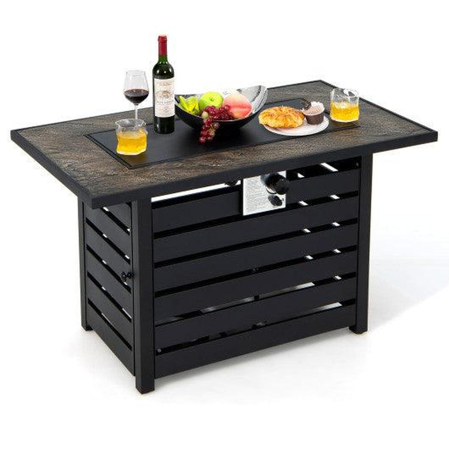 Costway 42" 60,000 BTU Rectangular Propane Fire Pit Table