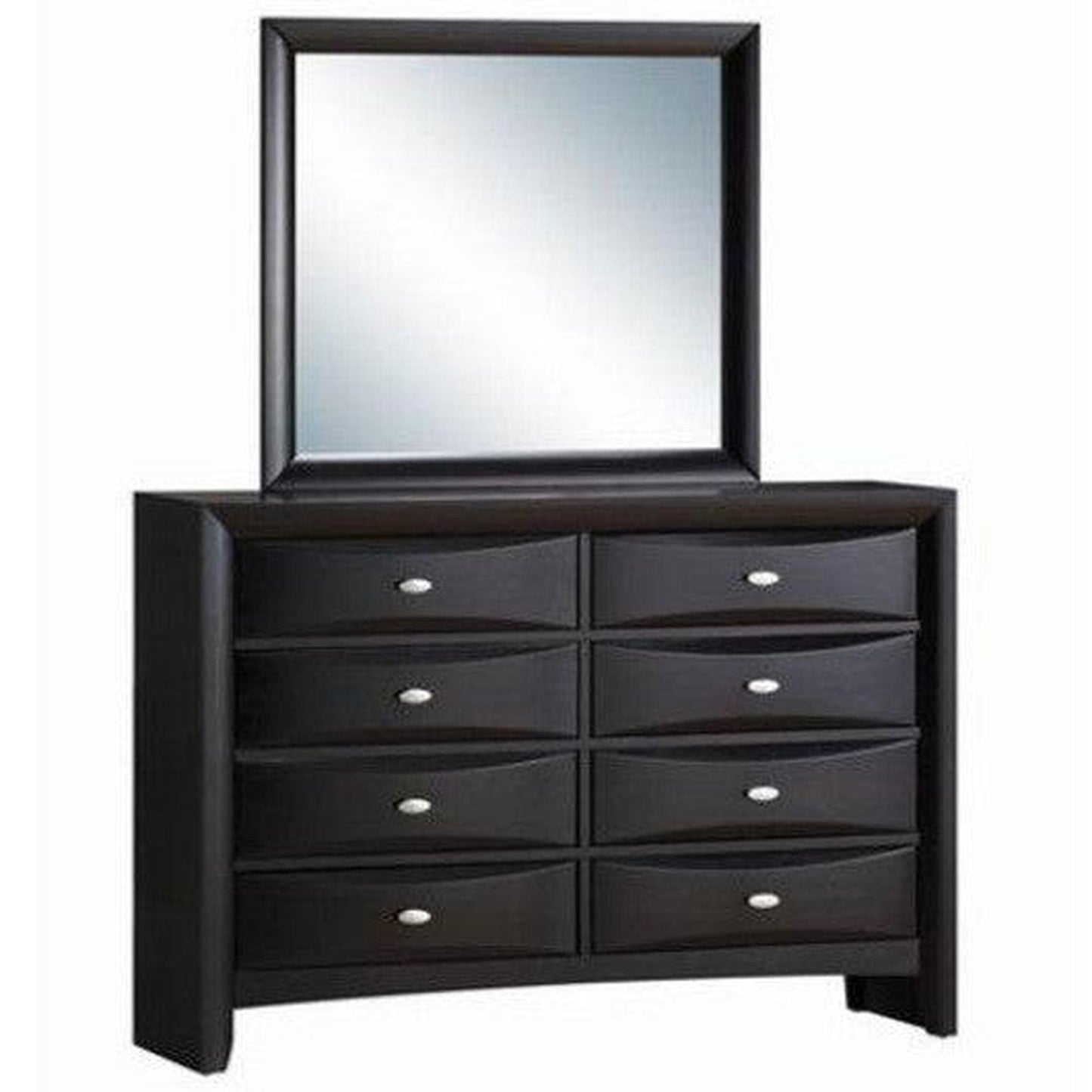 Costway 8 Drawers Storage Mirror Standard Dresser Chest