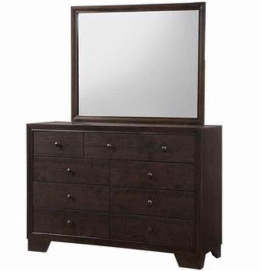 Costway Home Luxury 9 Drawers Storage Dresser Mirror Cabinet Set