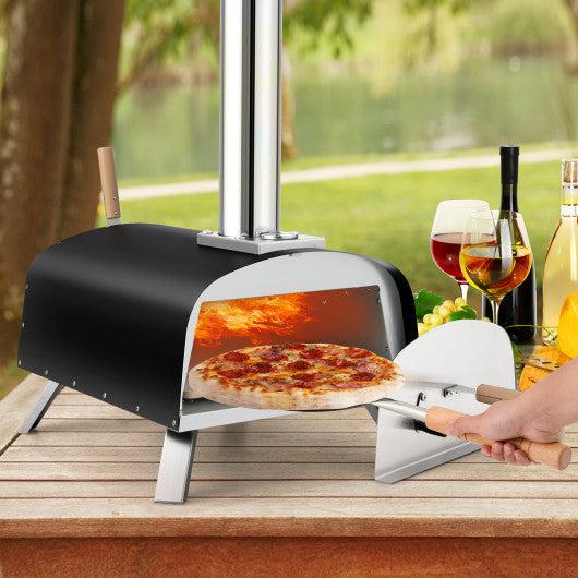 Costway Portable Multi-Fuel Pizza Oven with Pizza Stone and Pizza Peel