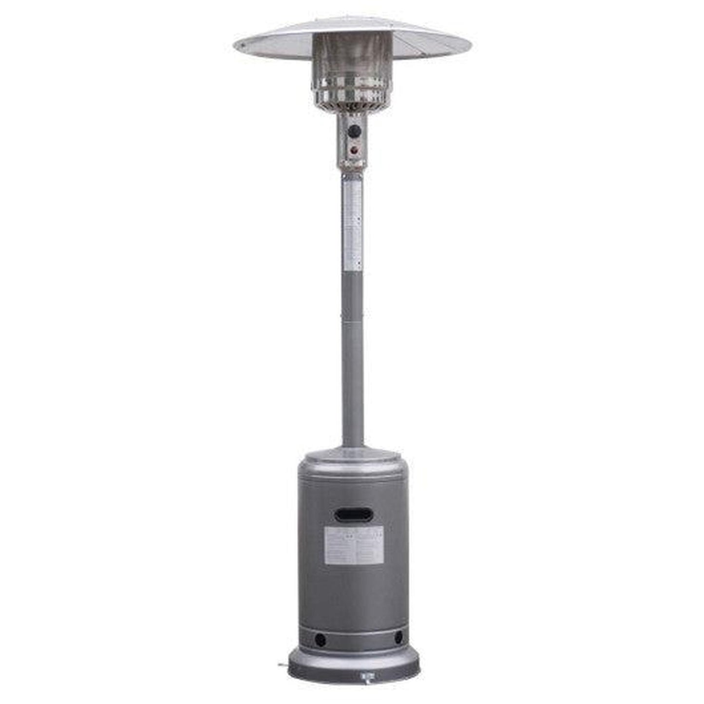 Costway Silver Gray Garden Standing Liquid Propane Gas Steel Accessories Heater