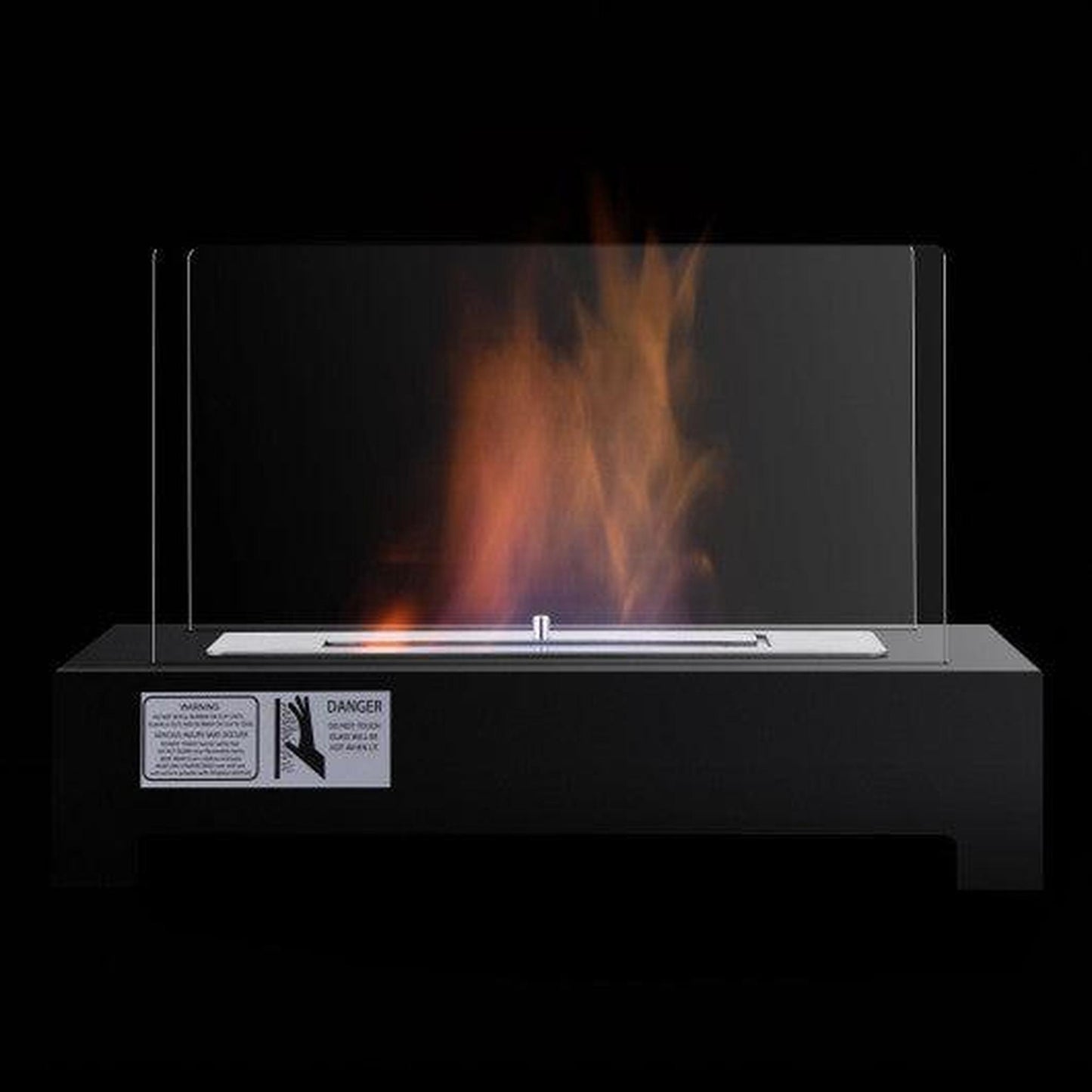 Costway Stainless Steel Portable Tabletop Ventless Bio Ethanol Fireplace