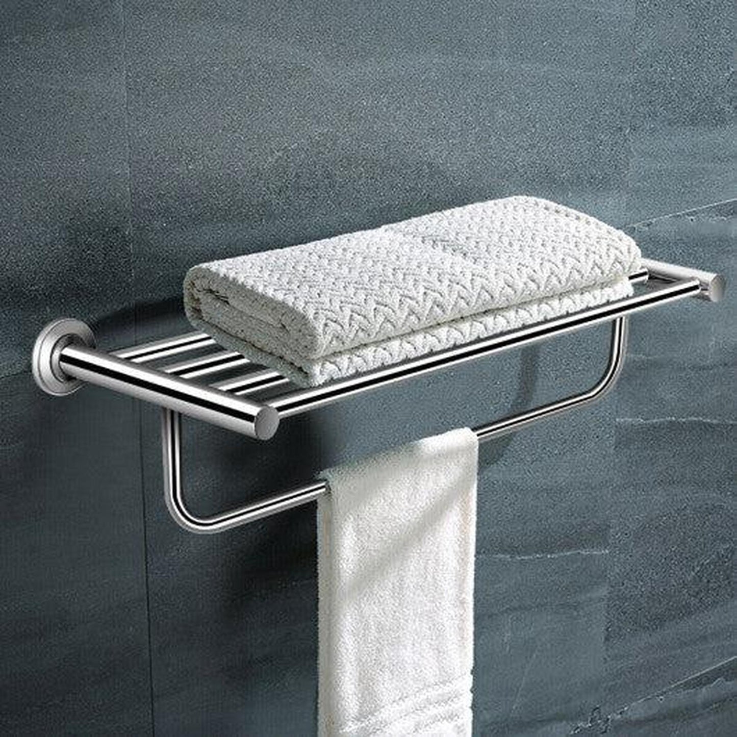 Costway Stainless Steel Wall Mount Bathroom Towel Rack
