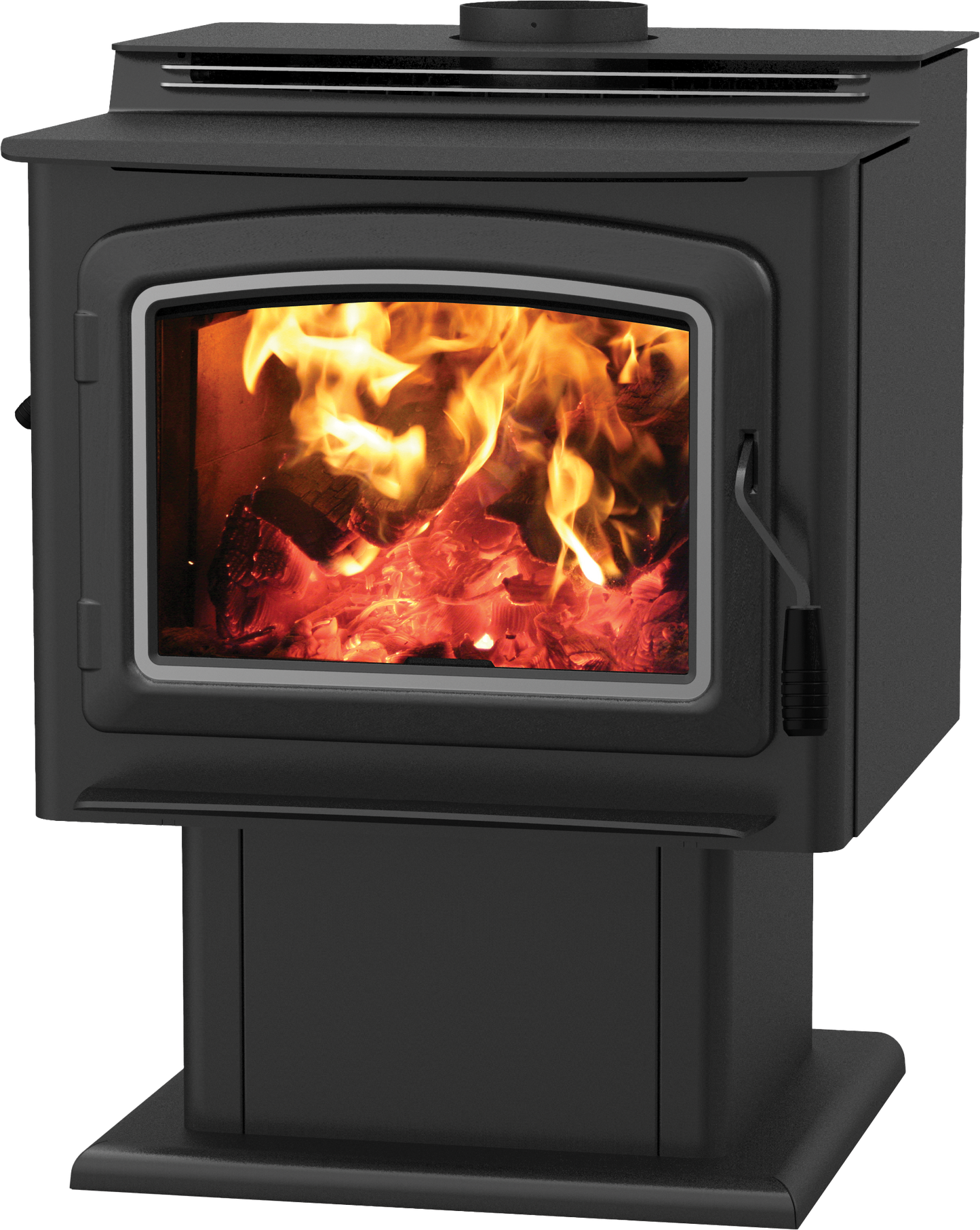 Country Stoves Black Pedestal for Georgetown Wood Stove