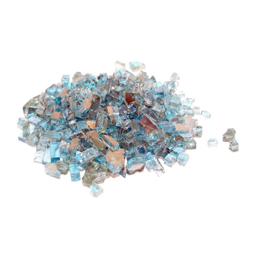 Crushed Azuria Reflective Fire Glass Media