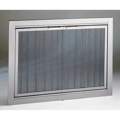 Custom Firescreen Custom Fireview Bi-Fold Glass Fireplace Doors