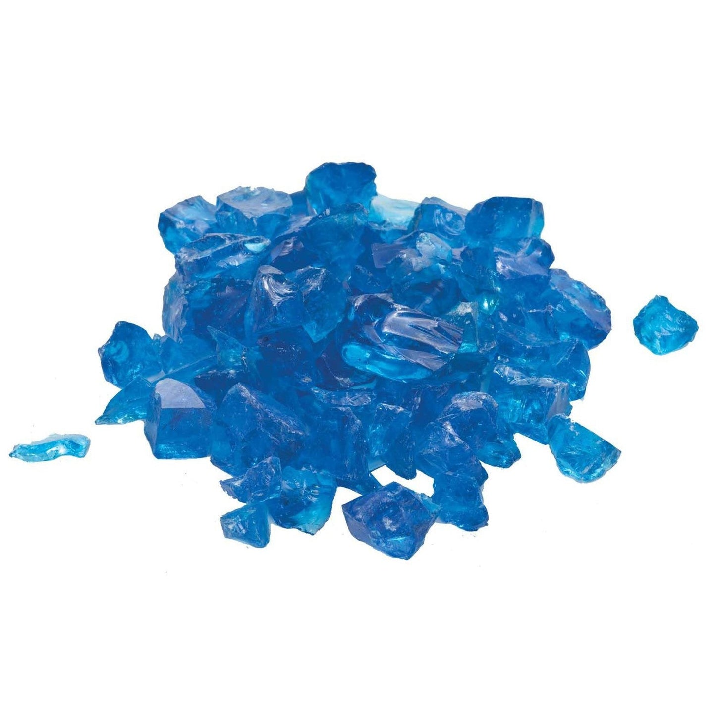 Dagan Industries 1/2" to 3/4" Aqua Blue Fire Glass (10 lbs)