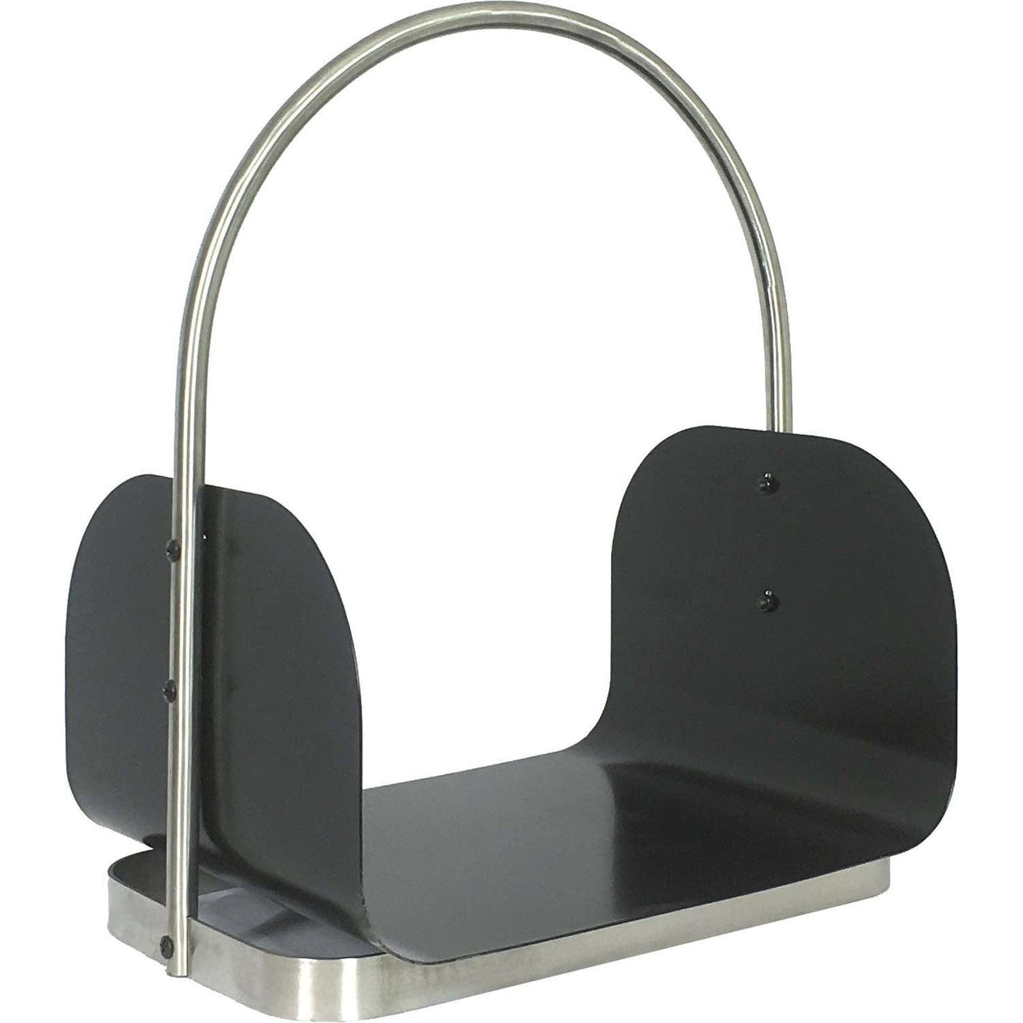 Dagan Industries 12" x 16" Black and Stainless Steel Log Holder