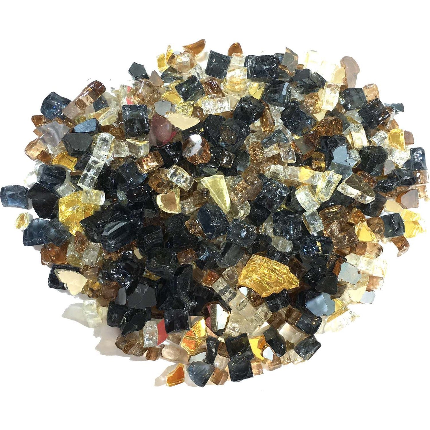 Dagan Industries 1/4" Multicolor Reflective Fire Glass (10 lbs)
