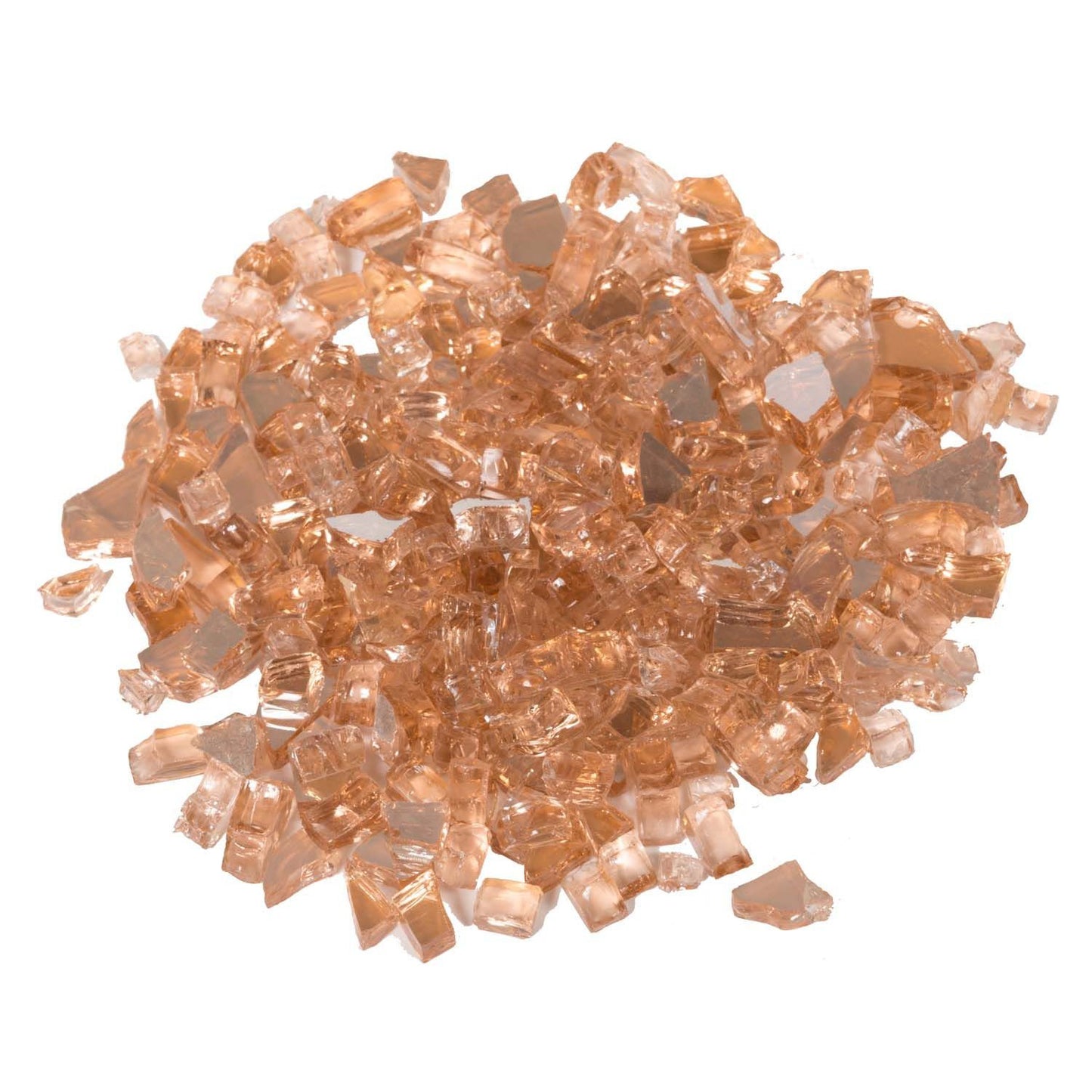 Dagan Industries 1/4" Rose Reflective Fire Glass (10 lbs)
