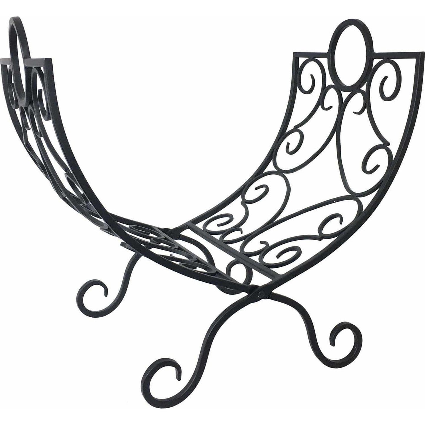 Dagan Industries 14" x 22" Black Wrought Iron Log Holder
