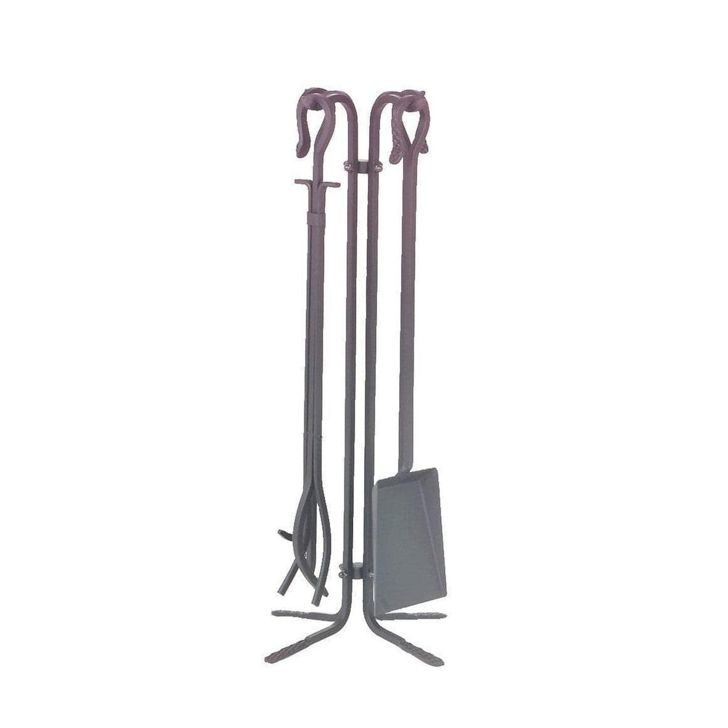 Dagan Industries 28" Natural Wrought Iron 5-Piece Fireset