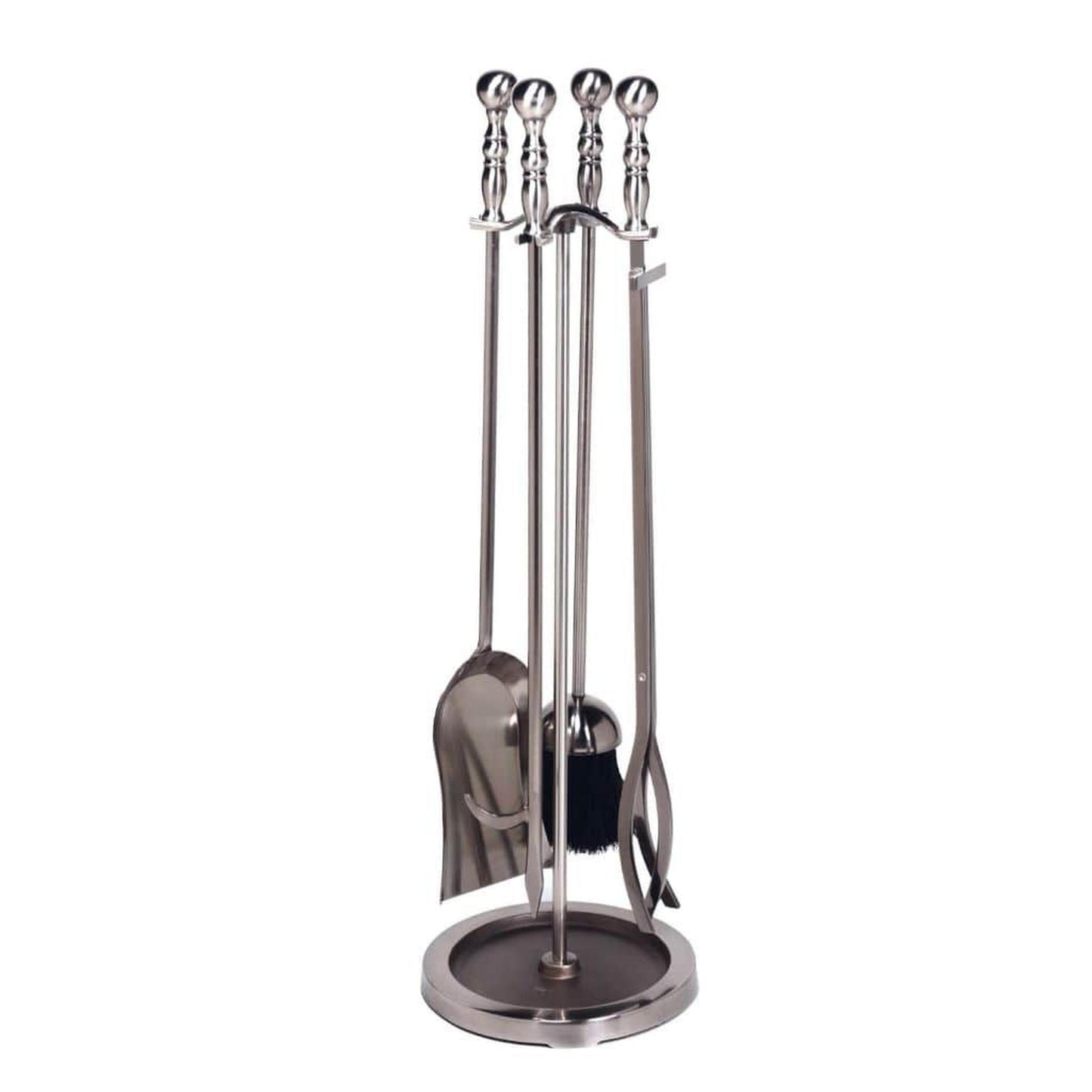 Dagan Industries 30" Pewter Finish 5-Piece Fireset