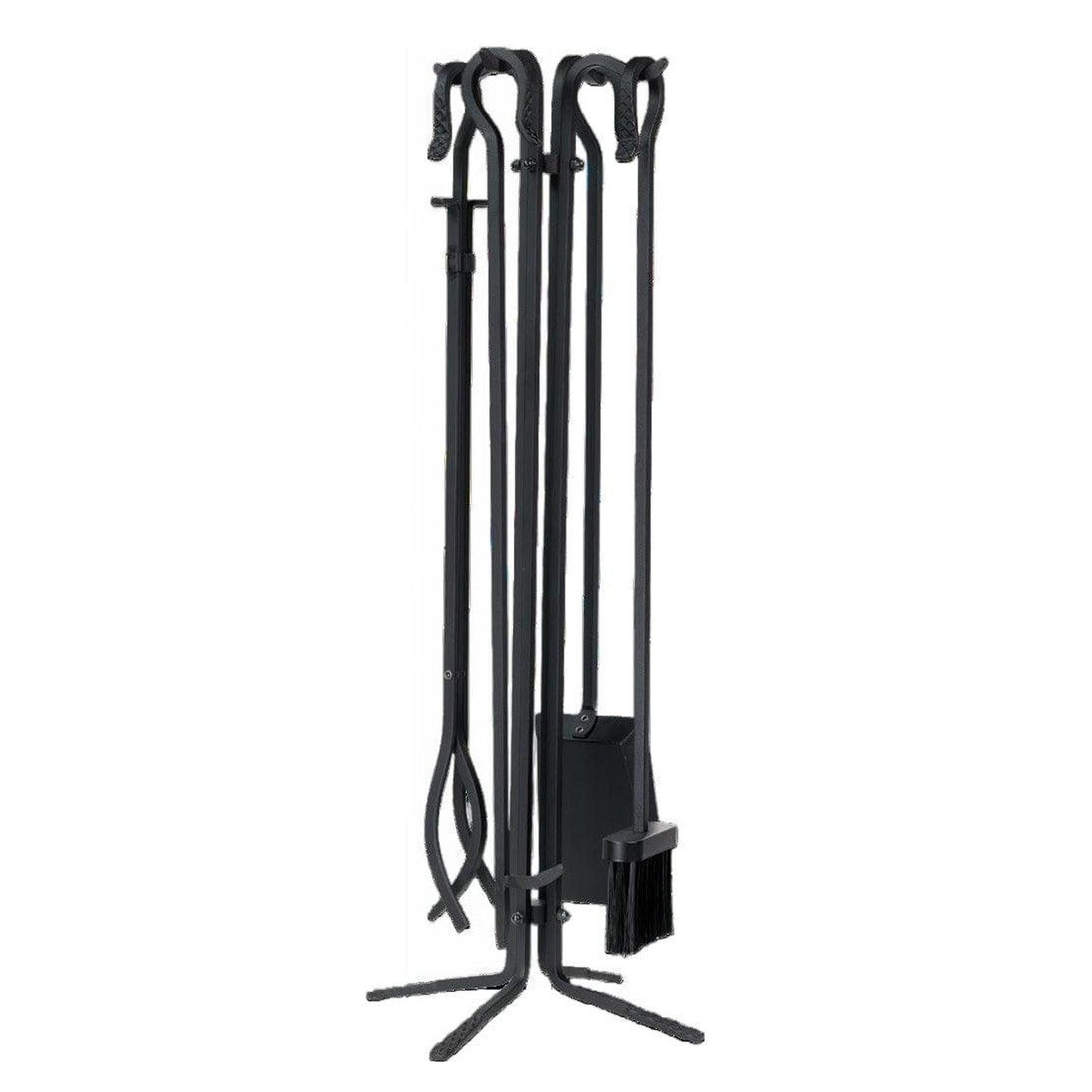 Dagan Industries 32" Black Wrought Iron 5-Piece Fireset (5816)