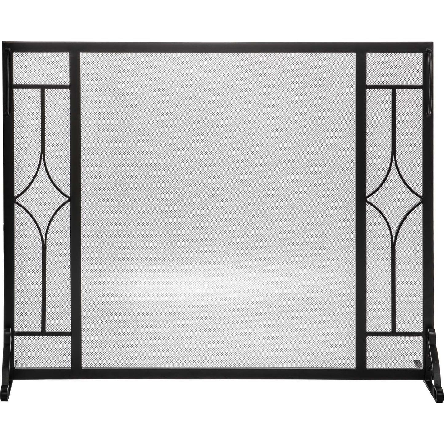 Dagan Industries 39" x 31" Black Diamond Design Fireplace Screen