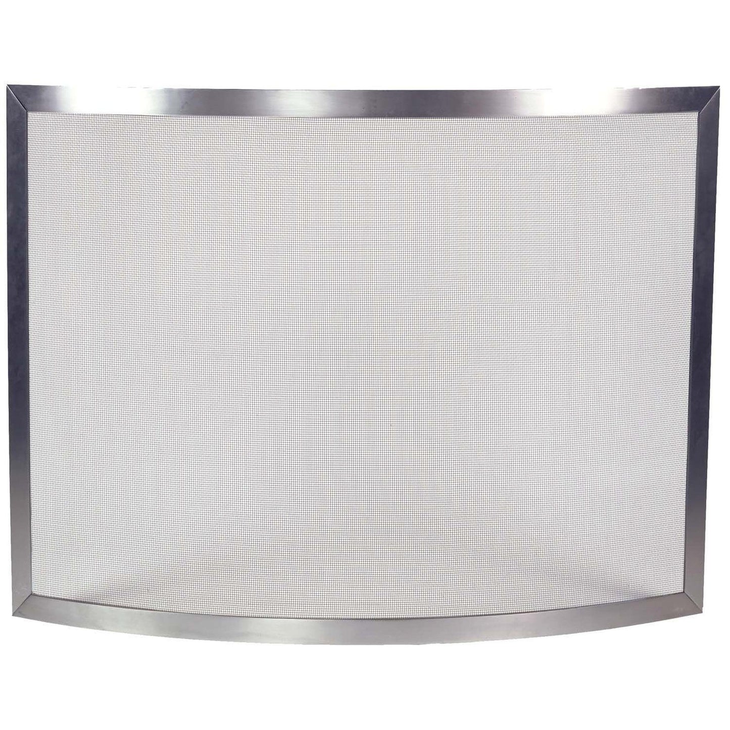 Dagan Industries 40" x 30" Brushed Pewter Bowed Design Without Feet Panel Screen