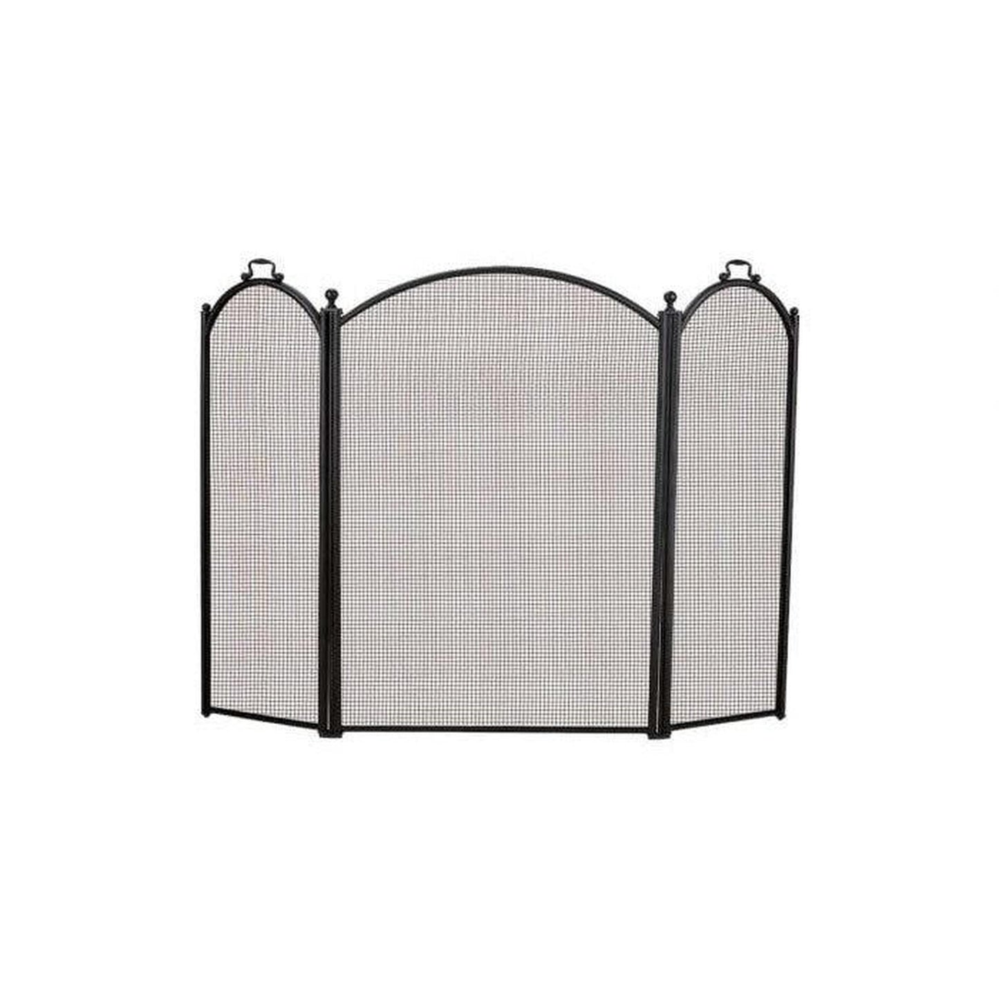 Dagan Industries 52" x 29" Black Three Fold Arched Panel Screen