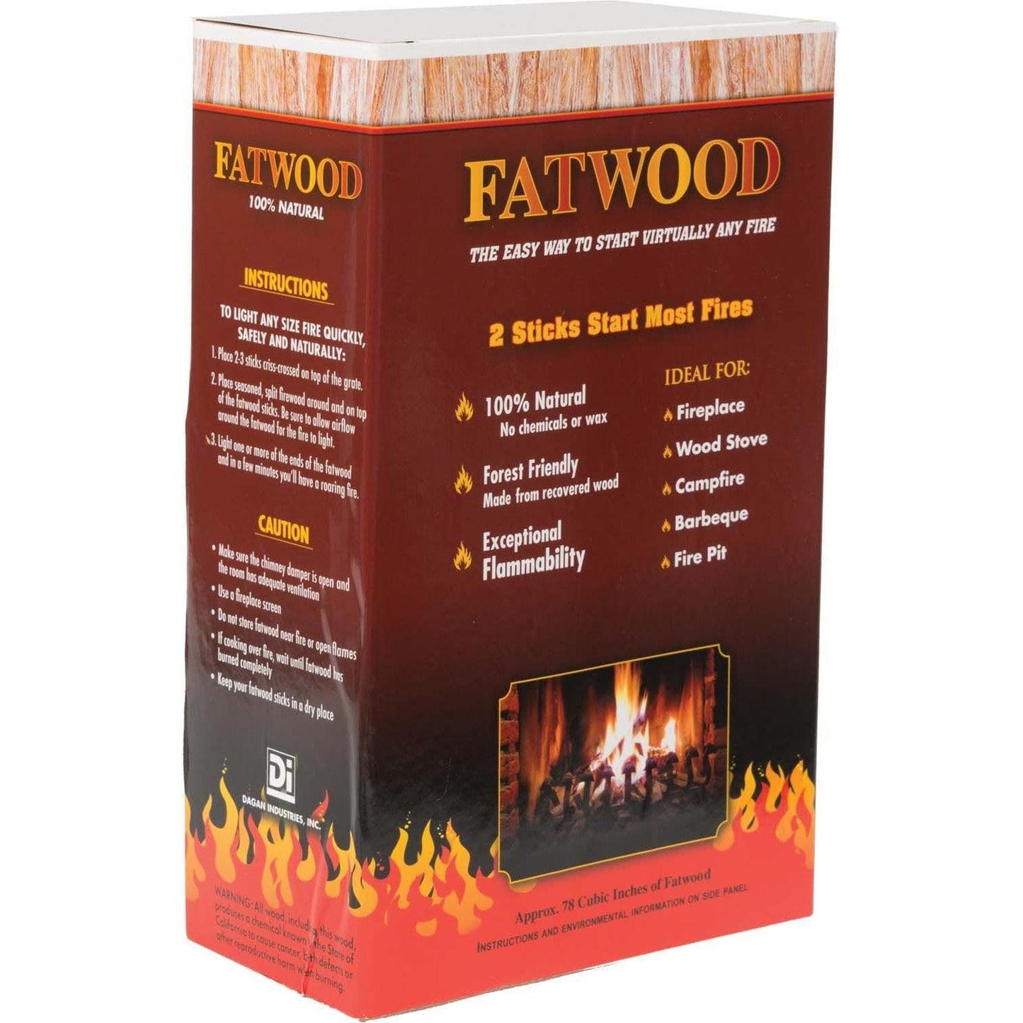 Dagan Industries Fatwood Fire Starter in a Box (2 lbs)